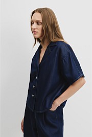 Soft Denim Short Sleeve Shirt