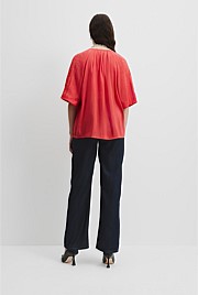 Short Sleeve Soft Popover