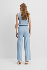 Plisse Rib Knit Pant