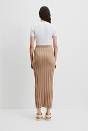 Organically Grown Cotton Linen Knit Skirt