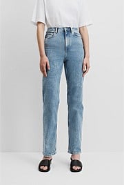 High Rise Straight Leg Jean