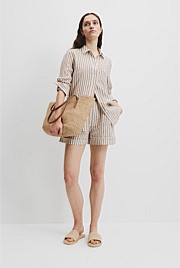 Organically Grown Linen Stripe Shirt