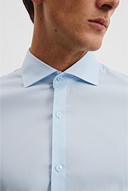 Tailored Fit Cotton Blend Stretch Shirt