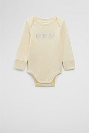 Organically Grown Cotton Heritage Long Sleeve Bodysuit