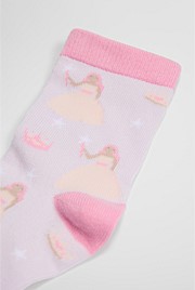 Organically Grown Cotton Blend Princess Sock