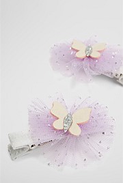 Tulle Butterfly Clip Pack of 2