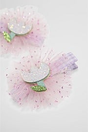 Tulle Flower Clip Pack of 2