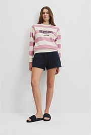 Verified Australian Cotton Stripe Heritage Sweat