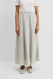 Organically Grown Linen Pull-On Skirt