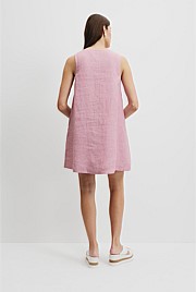 Organically Grown Linen A-Line Mini Dress