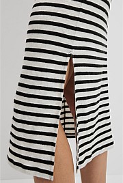 Stripe Linen Jersey Dress