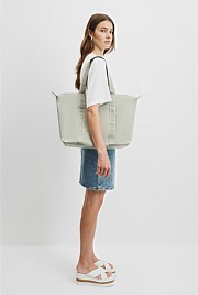 Recycled Polyester Soft Zip Tote