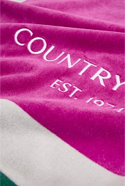 Verified Australian Cotton CR Est. 1974 Border Beach Towel