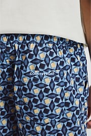 Teen Recycled Blend Geometric Board Short