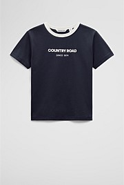 Australian Cotton Contrast Logo T-Shirt