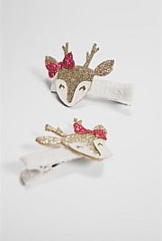 Reindeer Mini Clip Pack of 2