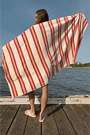 Verified Australian Cotton Stripe Bag-to-Towel