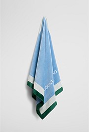 Verified Australian Cotton CR Est. 1974 Border Beach Towel