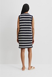 Australian Cotton Stripe Logo Tank Dress