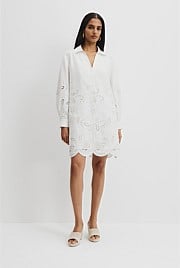 Broderie Mini Dress