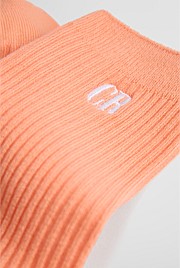 Australian Cotton Blend CR Ribbed Three-Quarter Crew Sock