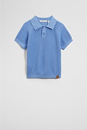 Organically Grown Cotton Knit Polo