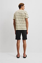 Australian Cotton Modern Logo Stripe T-Shirt