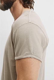 Australian Cotton Longline Garment Dyed T-Shirt