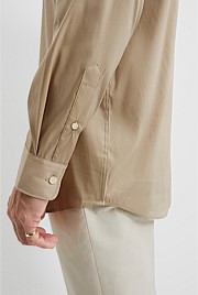 Tailored Fit Cotton Blend Stretch Shirt