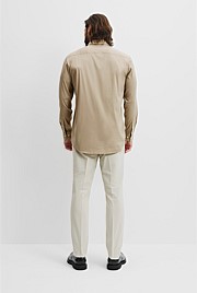 Tailored Fit Cotton Blend Stretch Shirt