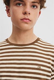 Teen Recycled Cotton Blend Stripe T-Shirt