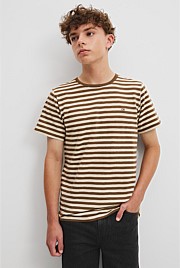 Teen Recycled Cotton Blend Stripe T-Shirt