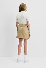 Teen Australian Cotton Blend Denim Cargo Skirt