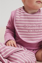 Organically Grown Cotton Waffle Bib