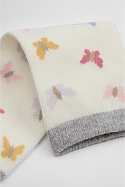 Organically Grown Cotton Blend Butterfly Sock