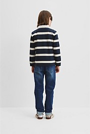 Organically Grown Cotton Stripe Rugby Top