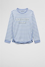 Organically Grown Cotton Long Sleeve Logo T-Shirt