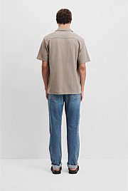 Australian Cotton Textured Short Sleeve Shirt