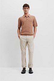 Melange Knit Polo
