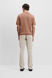 Melange Knit Polo