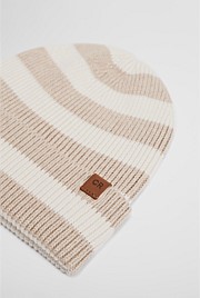Organically Grown Stripe Knit Beanie