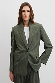 Pinstripe Blazer