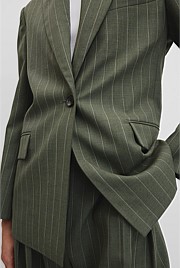 Pinstripe Blazer