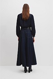 Denim Maxi Skirt