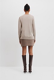 Merino Wool V-Neck Neck
