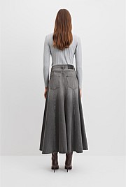 Denim Maxi Skirt