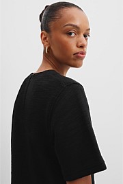 Textured Mini Dress