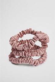 Small Silk Scrunchie Pack of 3