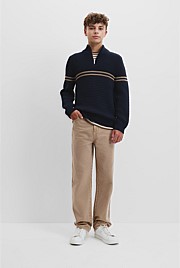 Teen Australian Cotton Half Zip Knit