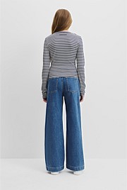 Teen Rib Crop Long Sleeve T-Shirt